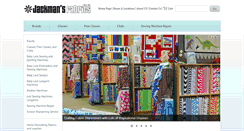 Desktop Screenshot of jackmansfabrics.com