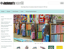 Tablet Screenshot of jackmansfabrics.com